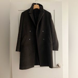 Gucci | dark green fur pea coat